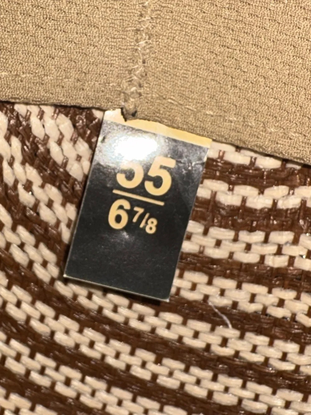 Tony Lama 25X Premium Striped Straw Cowboy Hat • Size 6 7/8  • NWOT